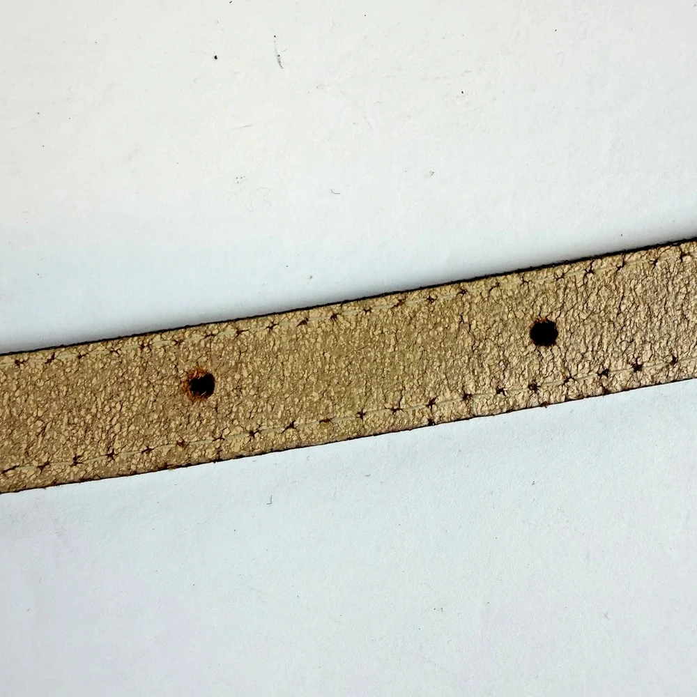 VTG MZA Of NY 1983 Genuine Snakeskin Skinny Belt Size Large Brown Classic Career